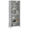 Betongrauer Schrank ist 69,5x32,5x180cm (Holz)