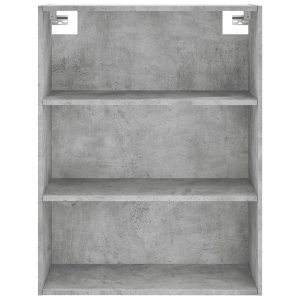 Betongrauer Schrank ist 69,5x32,5x180cm (Holz)