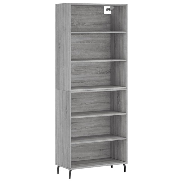 Grauer Schrank Stejerel 69,5x32,5x180cm (Holz)