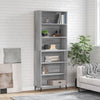 Grauer Schrank Stejerel 69,5x32,5x180cm (Holz)