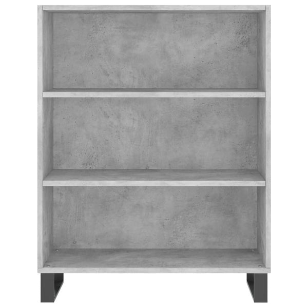Betongrauer Schrank Adinela 69,5x32,5x180cm (Holz)