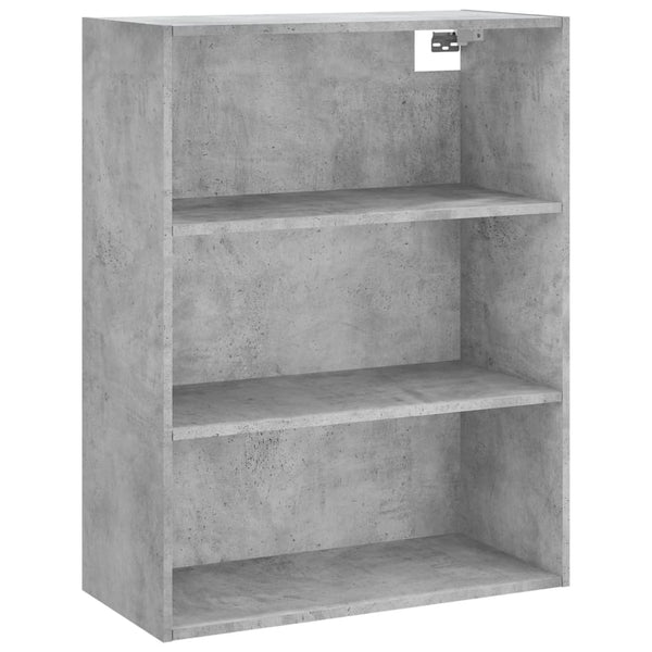 Betongrauer Schrank Adinela 69,5x32,5x180cm (Holz)