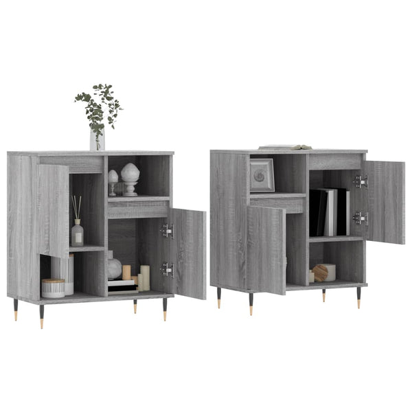 Graues Sideboard Pisica (2 Stk. Sonoma-Holz)