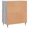 Graues Sideboard Pisica (2 Stk. Sonoma-Holz)