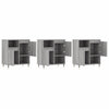Graues Sideboard Pisica (3-teilig Sonoma Holz)