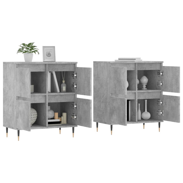 Betongraue Kommoden Gaiser (2 Stück Holz)