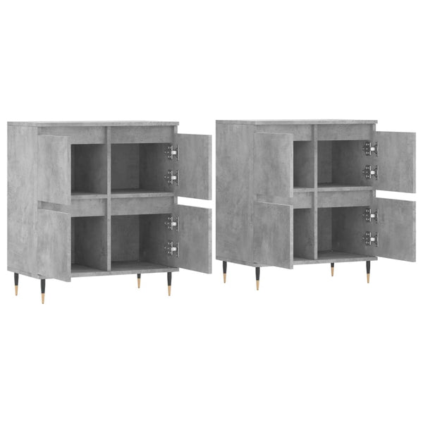 Betongraue Kommoden Gaiser (2 Stück Holz)