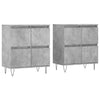 Betongraues Sideboard Tabarce (2-teilig, Holz)