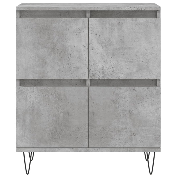Betongraues Sideboard Tabarce (2-teilig, Holz)