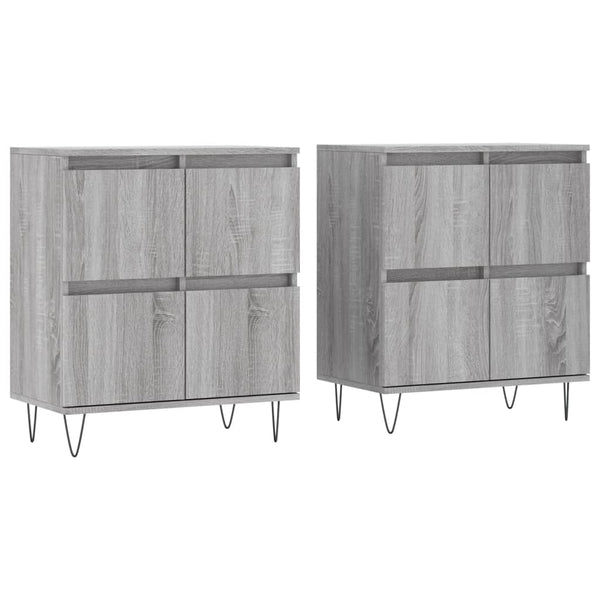Graue Kommoden Tabarce (2 Stück Sonoma Holz)