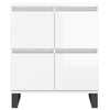 Weiße Sideboards Dorice (2 St. Hochglanz Holz)