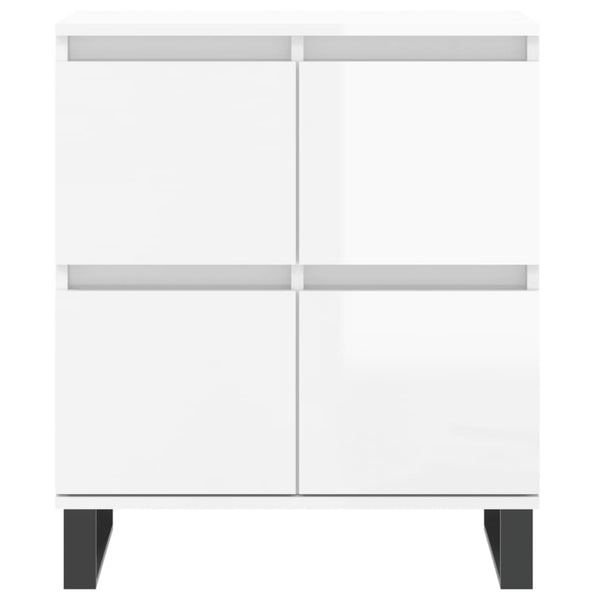 Weiße Sideboards Dorice (2 St. Hochglanz Holz)