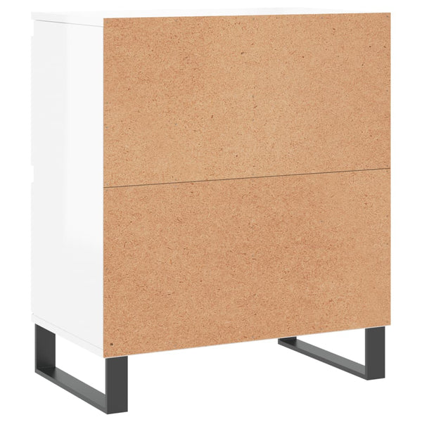 Weiße Sideboards Dorice (2 St. Hochglanz Holz)