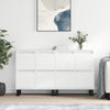 Weiße Sideboards Dorice (2 St. Hochglanz Holz)