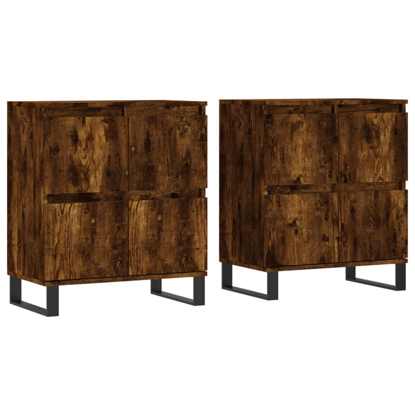 Sideboards Dorice (2 St. Räuchereiche Holz)