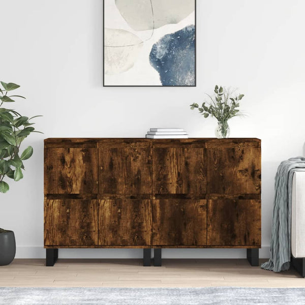 Sideboards Dorice (2 St. Räuchereiche Holz)