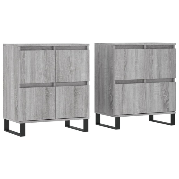Graue Anrichte Dorice (2-teilig Sonoma Holz)