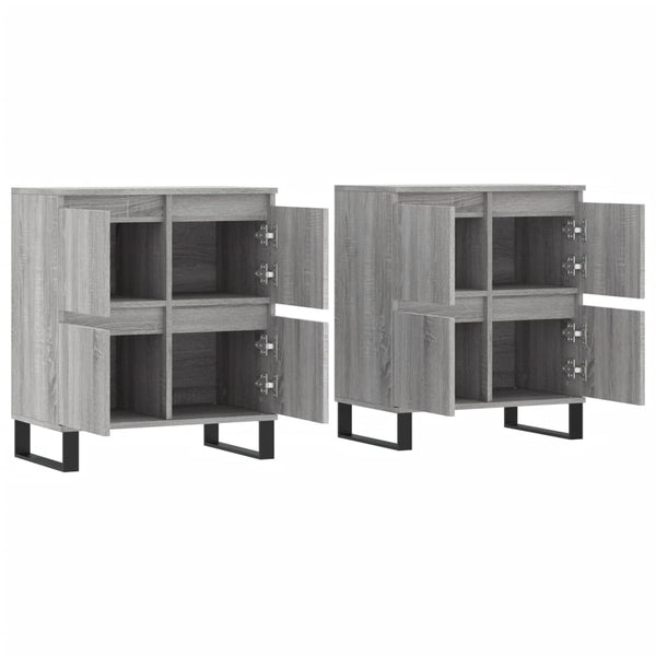 Graue Anrichte Dorice (2-teilig Sonoma Holz)