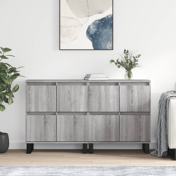 Graue Anrichte Dorice (2-teilig Sonoma Holz)