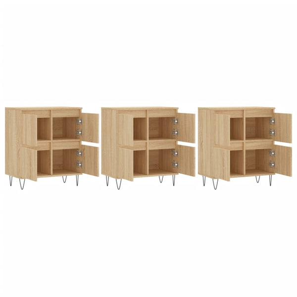Sideboards Tabarce (3 Stück Sonoma-Eiche Holz)