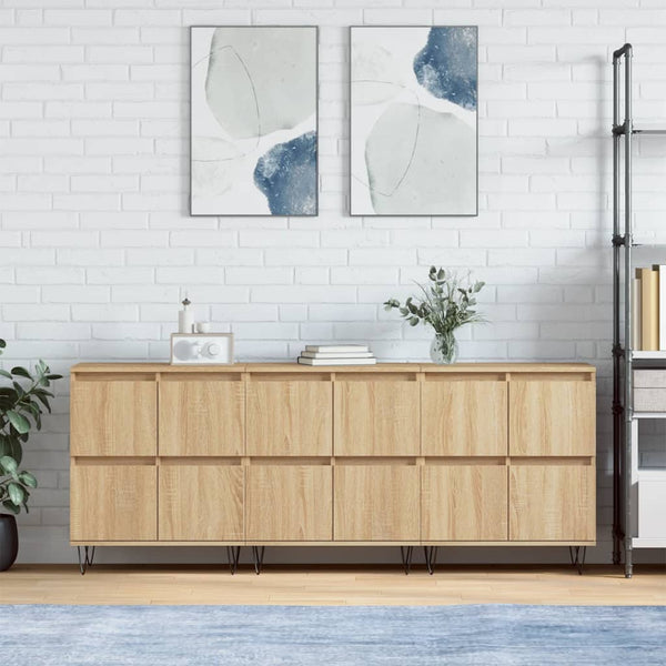 Sideboards Tabarce (3 Stück Sonoma-Eiche Holz)