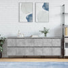 Sideboards Tabarce in Betongrau (3 Stück Holz)