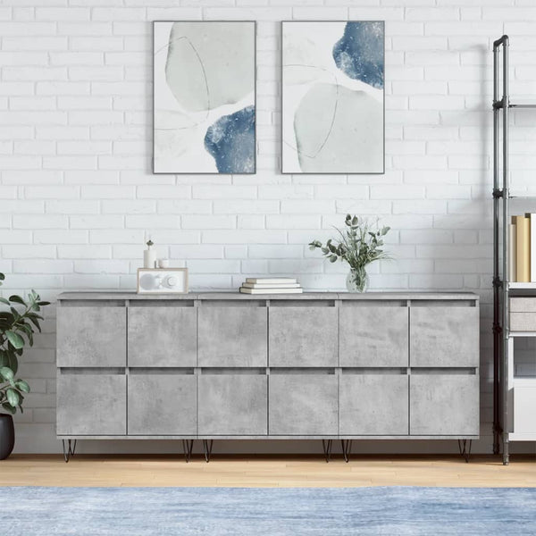 Sideboards Tabarce in Betongrau (3 Stück Holz)