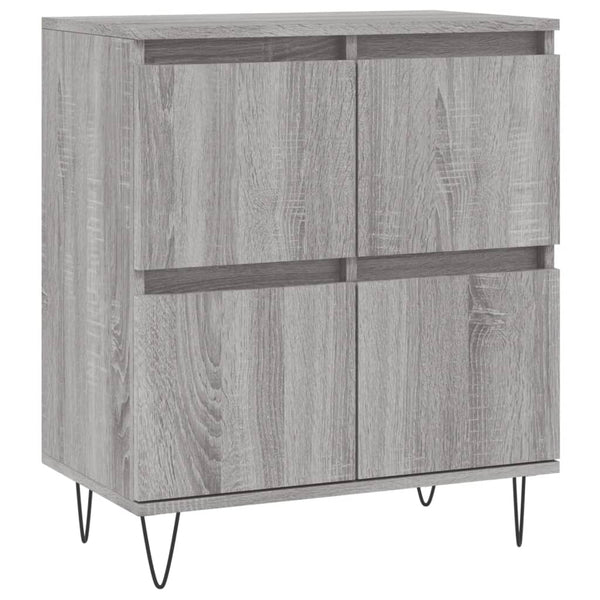 Grauer Wäscheschrank Tabarce (3 Stück Sonoma Holz)