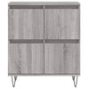 Grauer Wäscheschrank Tabarce (3 Stück Sonoma Holz)