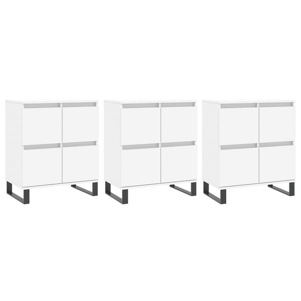 Weißes Sideboard Dorice (3 Stück aus Holz)