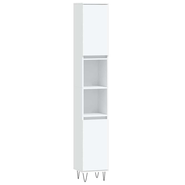 Badezimmermöbel-Set Clelia, weiß (3-teilig, Holz)