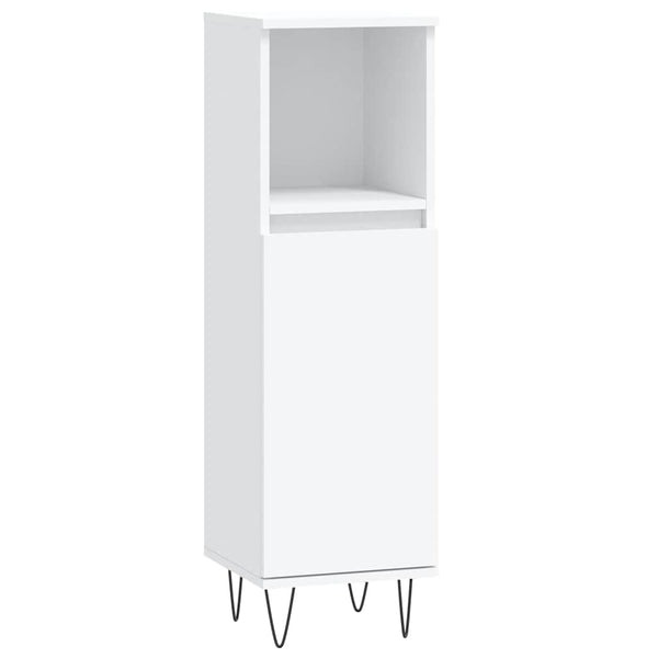 Badezimmermöbel-Set Clelia, weiß (3-teilig, Holz)