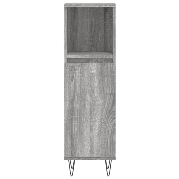 Graues Badezimmermöbel-Set Clelia (3-teilig, Sonoma-Holz)