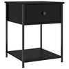 Schwarze Nachttische Strajeru 44x45x58cm (2 Stk. aus Holz)
