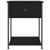 Schwarze Nachttische Strajeru 44x45x58cm (2 Stk. aus Holz)