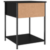 Schwarze Nachttische Strajeru 44x45x58cm (2 Stk. aus Holz)