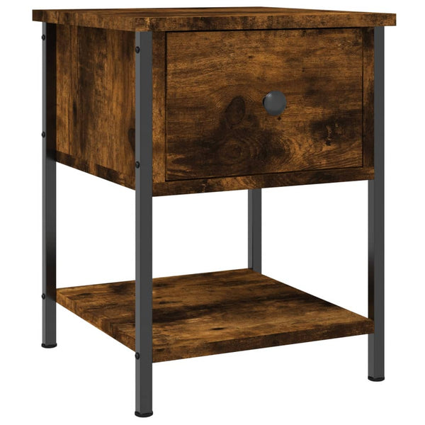 Nachttisch Septimia 34x35,5x45cm Wildeiche (Holz)