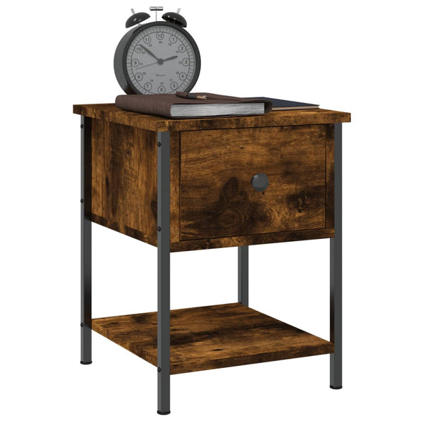 Nachttisch Septimia 34x35,5x45cm Wildeiche (Holz)