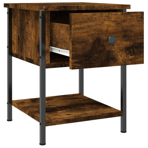 Nachttisch Septimia 34x35,5x45cm Wildeiche (Holz)