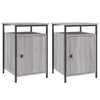 Graue Nachttische Zefir 40x42x60cm (2 Stk. Sonoma-Holz)