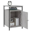 Graue Nachttische Zefir 40x42x60cm (2 Stk. Sonoma-Holz)