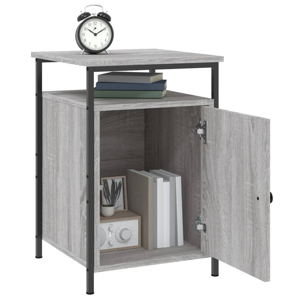 Graue Nachttische Zefir 40x42x60cm (2 Stk. Sonoma-Holz)