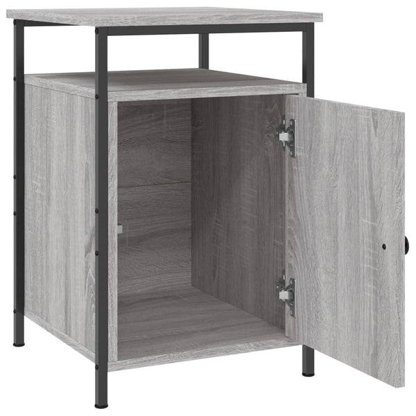 Graue Nachttische Zefir 40x42x60cm (2 Stk. Sonoma-Holz)