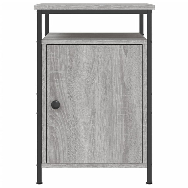 Graue Nachttische Zefir 40x42x60cm (2 Stk. Sonoma-Holz)