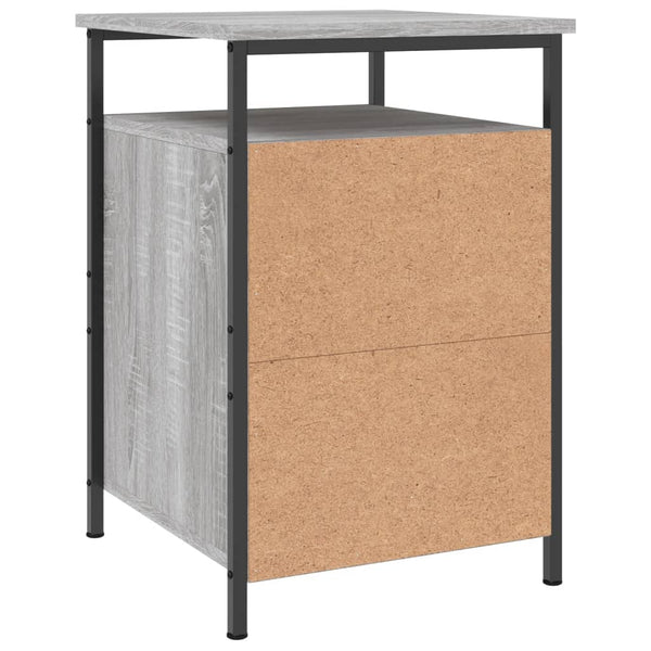 Graue Nachttische Zefir 40x42x60cm (2 Stk. Sonoma-Holz)