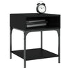 Schwarze Nachttische Ianula 40x41x50cm (2er Set Holz)