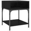 Schwarze Nachttische Ianula 40x41x50cm (2er Set Holz)