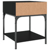 Schwarze Nachttische Ianula 40x41x50cm (2er Set Holz)