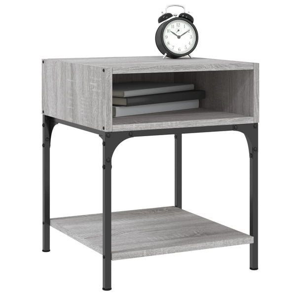 Nachttische Ianula Grau 40x41x50cm (2 St., Sonoma, Holz)