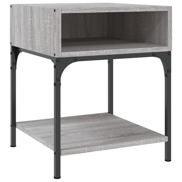 Nachttische Ianula Grau 40x41x50cm (2 St., Sonoma, Holz)